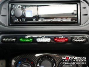 Alfa Romeo 4C Center Console Switch Bank Trim Set - Carbon Fiber - Italian Style